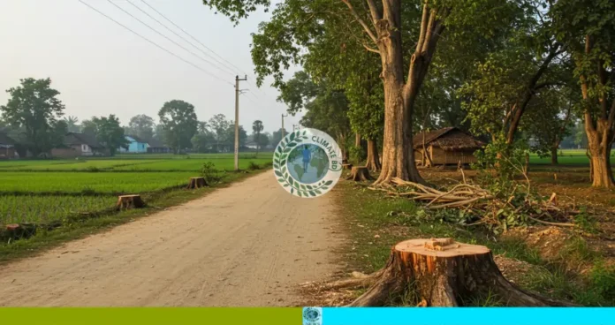 সিরাজগঞ্জে গাছ কেটে ক্ষমতার দাপট