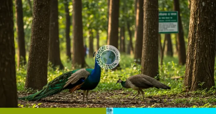 মধুপুরে আবার ময়ূর